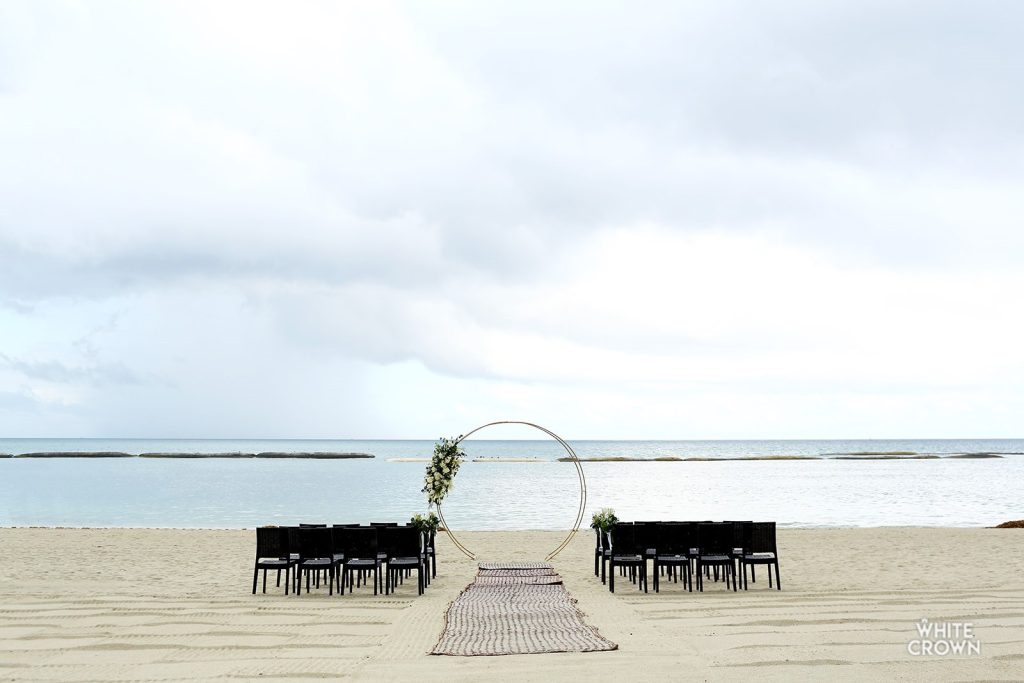 beach wedding location at fairmont mayakoba