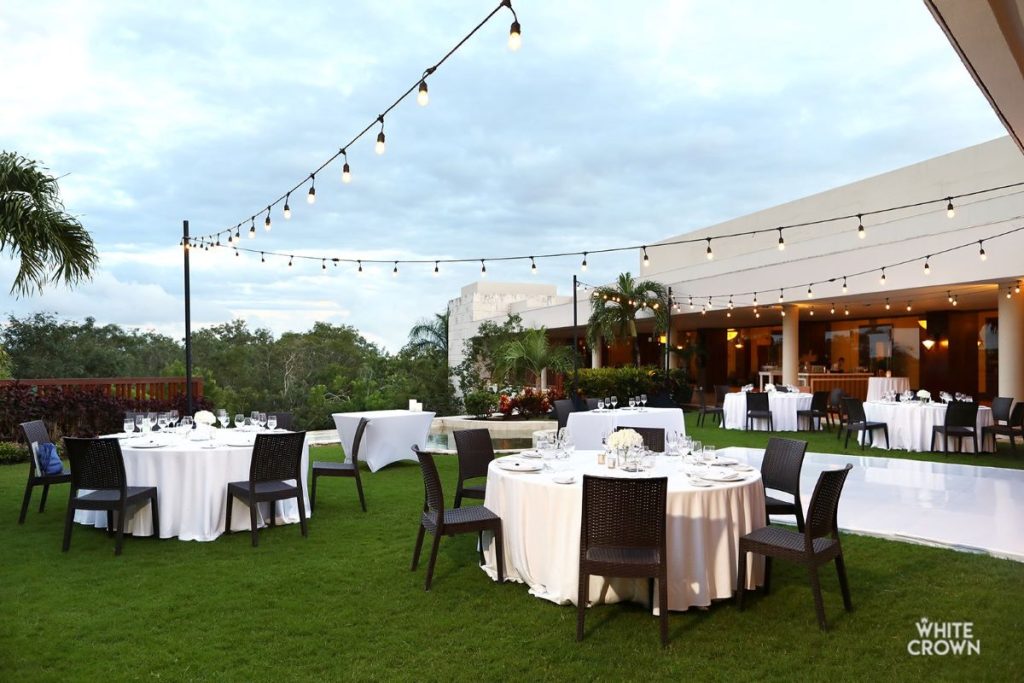 garden area for weddings at fairmont mayakoba