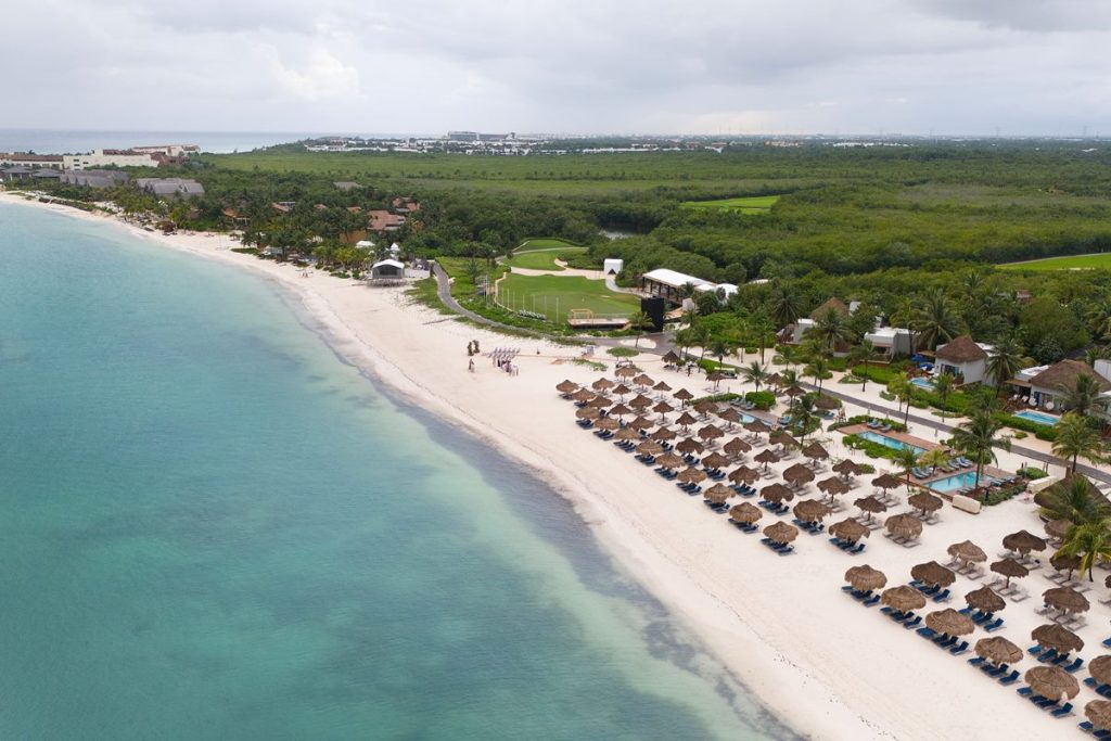 stunning beach at fairmont mayakoba resort