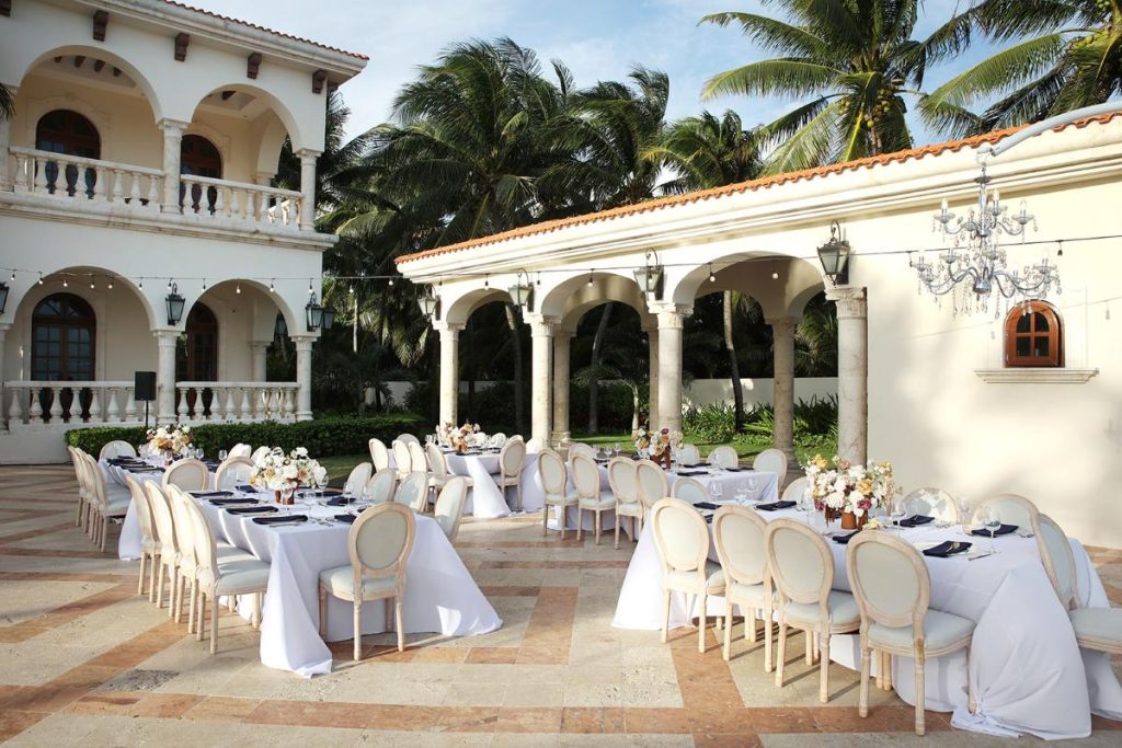 ocean front wedding venue in a private villa in the riviera maya