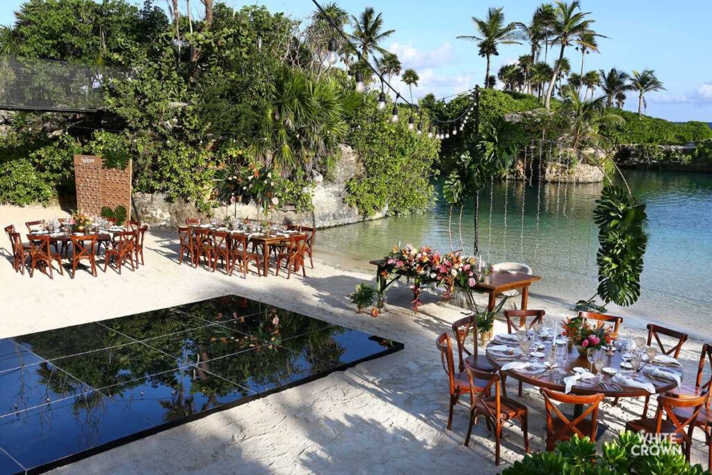 private beach available for weddings at hotel xcaret mexico