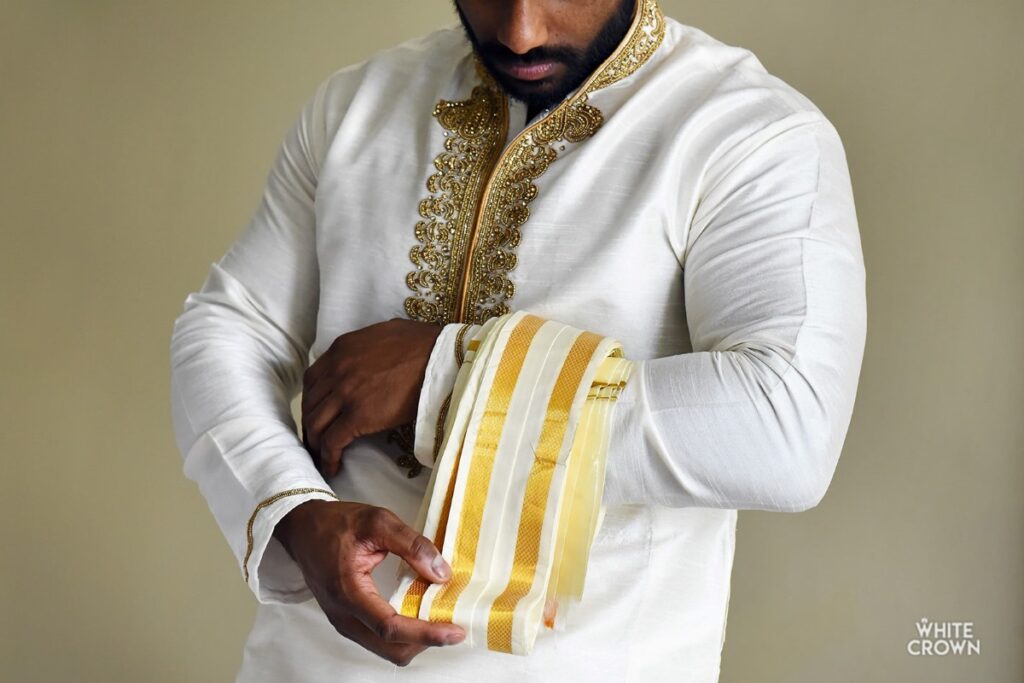 south Asian groom attire for a beach wedding